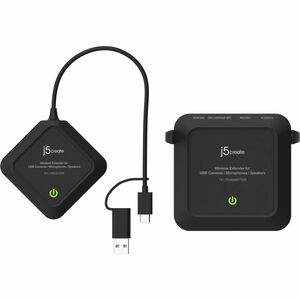 j5create JVW120-N Video Extender Transmitter/Receiver - Wired/Wireless - 25 m RangeUSB - 1080p - 3840 x 2160 Video Resolut