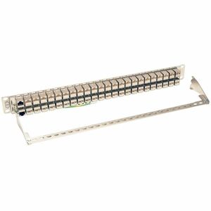 Tripp Lite by Eaton N254-048-SH-6A 48 Port(s) Network Patch Panel - 48 x RJ-45 - 1U High - 19" Wide - Rack-mountable