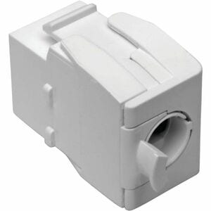 Tripp Lite by Eaton N238-001-GY-TF Network Connector - TAA Compliant - 1 x RJ-45 Network Female, 1 x IDC - Shielding - White