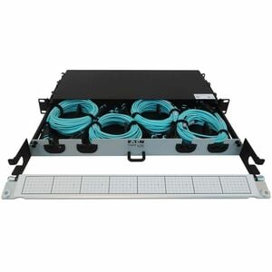 Tripp Lite series N48M-4M3X8M-10Network Patch Panel - Aqua - 1U High - 19" Wide - Rack-mountable