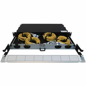 Tripp Lite series N48S-4M8L4-10Network Patch Panel - Aqua - 4 x Duplex - 1U High - 19" Wide - Rack-mountable