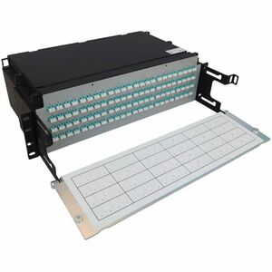 Tripp Lite series N48M-24M8L4-10Network Patch Panel - Aqua - 96 x Duplex - 3U High - 19" Wide - Rack-mountable