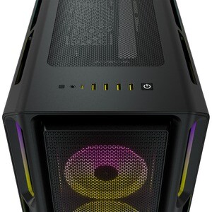 Corsair iCUE 5000T Carcasa para computdora - ATX Placa base admitida - Media Torre - Vidrio templado, Acero - Negro - 6 x 
