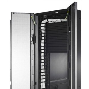 APC by Schneider Electric AR7721 Cable Organizer - Black - 2 Pack - TAA Compliant - Cable Manager - 42U Height