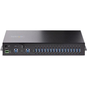 16-Port Industrial USB 3.0 Hub 5Gbps Metal DIN/Surface/Rack Mountable ESD Protection Terminal Block Power up to 120W Share