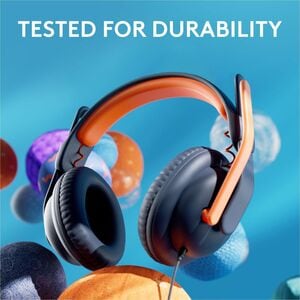 Logitech Zone Learn Wired On-ear Stereo Headset - Classic Blue - Binaural - Circumaural - 131.1 cm Cable - Omni-directiona