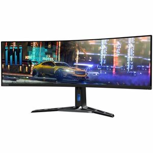 Lenovo Legion R45w-30 45" Class Dual Quad HD (DQHD) Curved Screen Gaming LED Monitor - 32:9 - Black - 44.5" Viewable - Ver