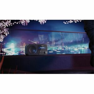 Sharp Tuner - Tragbar, Desktop - Schwarz - 20 x FM, 20 x DAB, 20 x DAB/DAB+ - Kabellos - Bluetooth - USB - Kopfhörer - 4 x