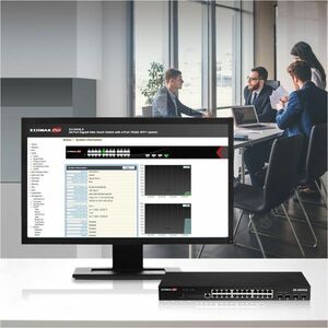 Switch Ethernet Edimax GS-5424LX 24 Porte Gestibile - Gigabit Ethernet, 10 Gigabit Ethernet - 10/100/1000Base-T, 10GBase-X