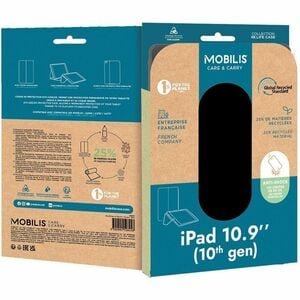 MOBILIS RE.LIFE Carrying Case (Flap) for 27.7 cm (10.9") Apple iPad (10th Generation) iPad - Black - Drop Resistant, Scrat