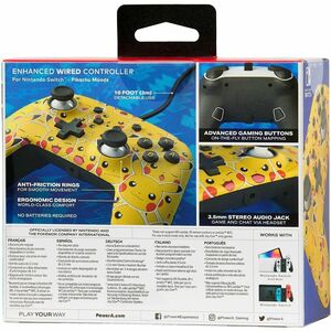 PowerA Enhanced Wired Controller for Nintendo Switch - Battle-Ready Link - Cable - USB - Nintendo Switch - 3 m Cable - Black