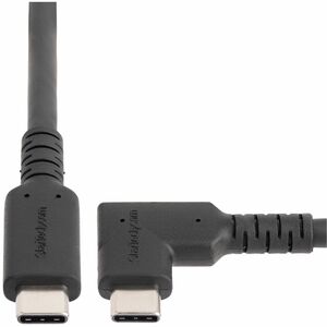 StarTech.com Cable de 50cm USB-C Resistente Acodado a la Derecha - USB 3.2 Gen 2 (10 Gbps) - USB Tipo C - DP de Modo Alt 4