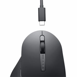 Dell Premier MS900 Mouse - Track-On-Glass - Wireless - Bluetooth/Radio Frequency - 2.40 GHz - Rechargeable - Graphite - US