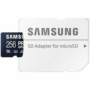 Carte micro SD Samsung PRO Ultimate UHS-I 256 Go, MB-MY256SA/WW, vitesse jusqu'à 200 Mo/s, garantie 10 ans, lecteur SD