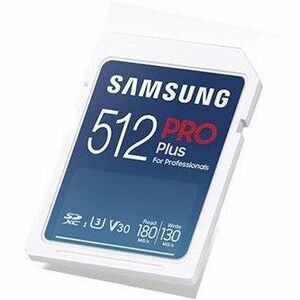 Samsung PRO Plus 256 GB Class 10/UHS-I (U3) V30 SDXC - 1 Pack - 180 MB/s Read - 130 MB/s Write - 10 Year Warranty