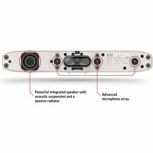 Poly Studio R30 Video Conference Equipment - For Video Conferencing - Small Room Size Supported - 3840 x 2160 Video (Live)