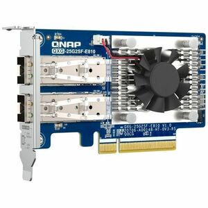 Carte 25Gigabit Ethernet pour Ordinateur, Server, Station de travail - QNAP QXG-25G2SF-E810 - 25GBase-X - SFP28 - Carte En