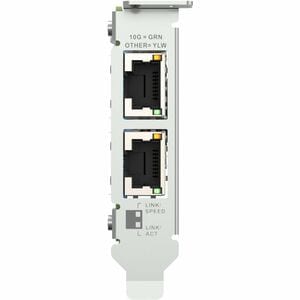 QNAP QXG-10G2T Cartão Ethernet 10 GB - 10GBase-T - Cartão Plug-in - PCI Express 3.0 x4 - Baixo pefil Altura do suporte - M