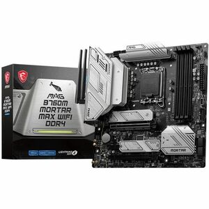 MSI MAG B760M MORTAR MAX WIFI DDR4 Gaming Desktop Motherboard - Intel B760 Chipset - Socket LGA-1700 - Micro ATX - Core, P