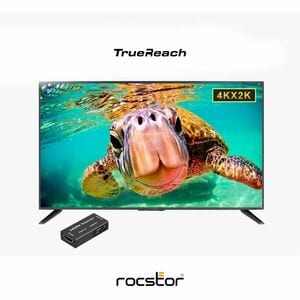 Rocstor TrueReach 4Kx2K HDMI Repeater Extender - HDMI2.0 Signal Booster & Video Amplifier - Up to 132 ft (40m) 1080p, 4K@3