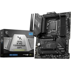 MSI MAG B760 TOMAHAWK WIFI Gaming Desktop Motherboard - Intel B760 Chipset - Socket LGA-1700 - ATX - Core, Pentium Gold, C