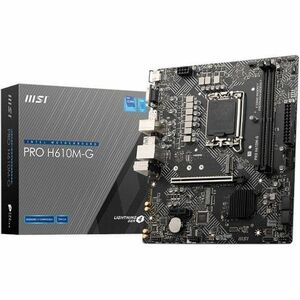 MSI H610M-G Gaming Desktop Motherboard - Intel H610 Chipset - Socket LGA-1700 - Micro ATX - Core, Pentium Gold, Celeron Pr