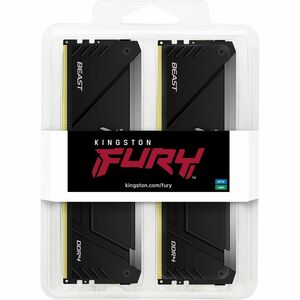 Kingston FURY Beast RAM Module - 32 GB (2 x 16GB) - RGB - DDR4-3600/PC4-28800 DDR4 SDRAM - 3600 MHz - CL18 - 1.35 V - Non-