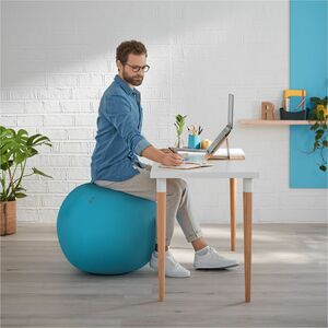 Leitz Exercise Ball - Calm Blue - Fabric