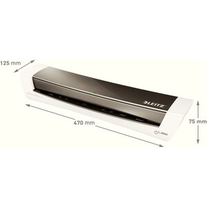 Leitz iLAM Hot Laminator - 320 mm Lamination Width - 0.40 mm Lamination Thickness - Manual Release - 76 mm Height x 128 mm
