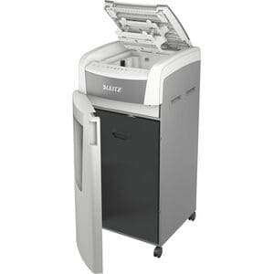 Leitz IQ Autofeed Office Pro 600 Paper Shredder - Continuous Shredder - Cross Cut - 15 Per Pass - for shredding Staples, P