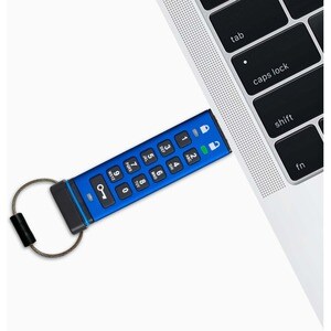 Lecteur flash Origin datAshur PRO Durci - 32 Go - USB 3.2 (Gen 1) Type A - Bleu - 256-bit AES - 169 Mo/s Read Speed - 135 