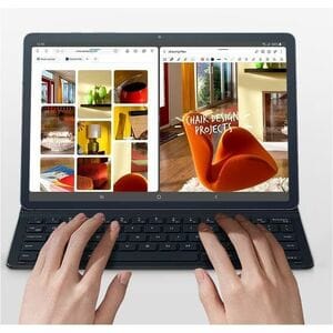 Samsung Keyboard/Cover Case (Book Fold) Samsung Galaxy Tab S9, Galaxy Tab S9 FE Tablet - Black