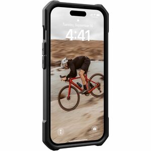Urban Armor Gear Essential Armor iPhone 15 Case - Black - For Apple iPhone 15 Smartphone - Lattice Pattern - Black - Drop 
