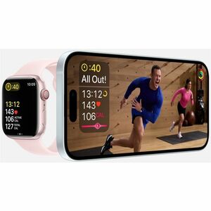 Apple Watch Series 9 Smart Watch - 4.10 cm (1.61") Case Height - 3.50 cm (1.38") Case Width - Pink Case Color - Light Pink