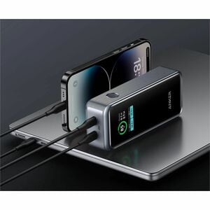 ANKER Prime 12,000mAh Power Bank - For iPhone, MacBook - 12000 mAh - 130 W - 2 x USB - Black