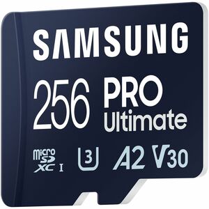 Carte micro SD SBmsung PRO Ultimate UHS-I 256 Go, MB-MY256SB/WW, vitesse jusqu'à 200 Mo/s, garantie 10 ans, lecteur USB