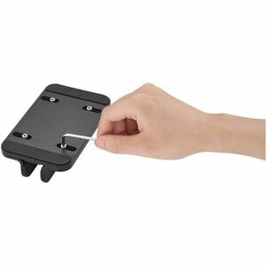 Neomounts Notebook Notebook Holder - Vertical - 42 mm x 150 mm x 92 mm x - Aluminium - Black - 5 kg Load Capacity - Adjust