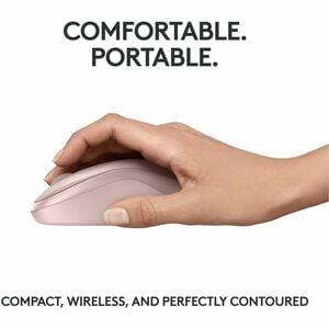 MOUSE SEM FIO BT LOGITECH M240 SILENT ROSA