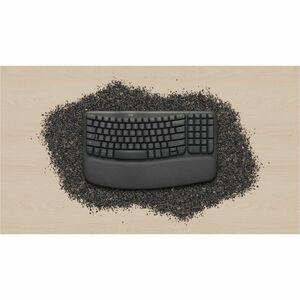 Logitech Wave Keys for Business Keyboard - Wireless Connectivity - USB Type A Interface - Danish, Norwegian, Swedish, Finn