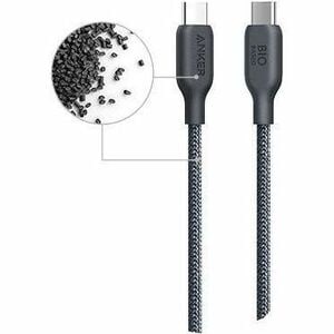 ANKER USB-C to USB-C Cable (Bio-Braided) - 6 ft USB-C Data Transfer Cable for MacBook Air, MacBook Pro, iPad Pro, iPad Air