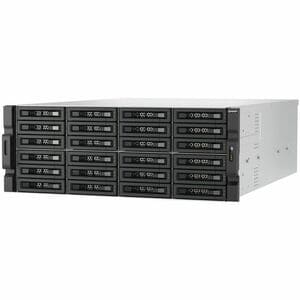 QNAP TL-R2400PES-RP Drive Enclosure SATA/600, SATA/300 - Mini-SAS HD Host Interface - 4U Rack-mountable - Hot Swappable Ba