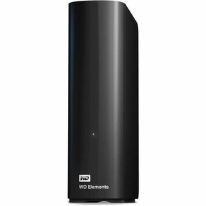 WD Elements WDBWLG0220HBK-NESN 22 TB Portable Hard Drive - External - Desktop PC Device Supported - USB 3.2 (Gen 1) - 2 Ye