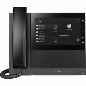 Poly CCX 600 IP Phone - Corded - Corded/Cordless - Wi-Fi, Bluetooth - Desktop - Black - 24 x Total Line - VoIP - 17.8 cm (