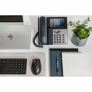 Poly Edge E550 IP Phone - Corded - Corded/Cordless - Bluetooth, Wi-Fi - Desktop, Wall Mountable - Black - VoIP - IEEE 802.