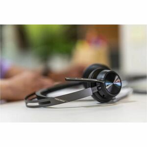 Poly Voyager Focus 2 Wired/Wireless On-ear Stereo Headset - Microsoft Teams Certification - Google Assistant, Siri - Binau