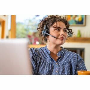 Poly Savi 8200 UC 8210 Wired/Wireless Over-the-head Mono Headset - Black - Monaural - Supra-aural - 18000 cm - Bluetooth/D