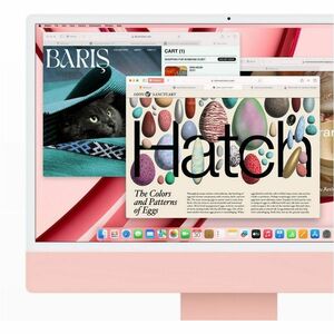 iMac 24in Retina 4.5K - Pink - M3 (8-core CPU / 10-core GPU) - 8GB unified memory - 256GB SSD - Magic Mouse - Magic Keyboa
