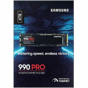 Samsung 990 PRO 4 TB Solid State Drive - M.2 2280 Internal - PCI Express NVMe (PCI Express NVMe 4.0 x4) - Black - Notebook