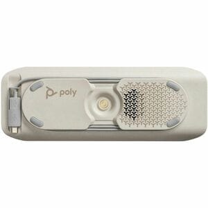 Poly Sync 40 Wired/Wireless Bluetooth Speakerphone - Silver - 3 Microphone(s) - 50 mm Speaker(s)