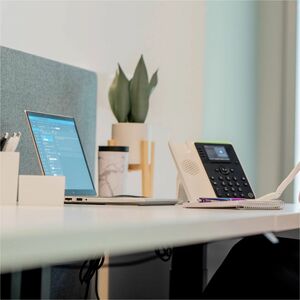 Poly Edge E220 IP Phone - Corded - Corded/Cordless - Bluetooth - Desktop, Wall Mountable - Black - VoIP - 2 x Network (RJ-